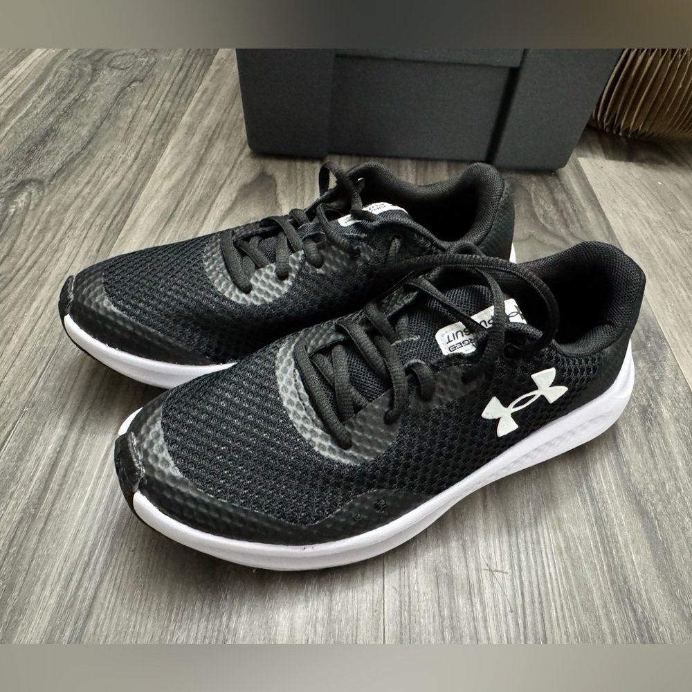 Under Armour Black and White Running Sneakers
